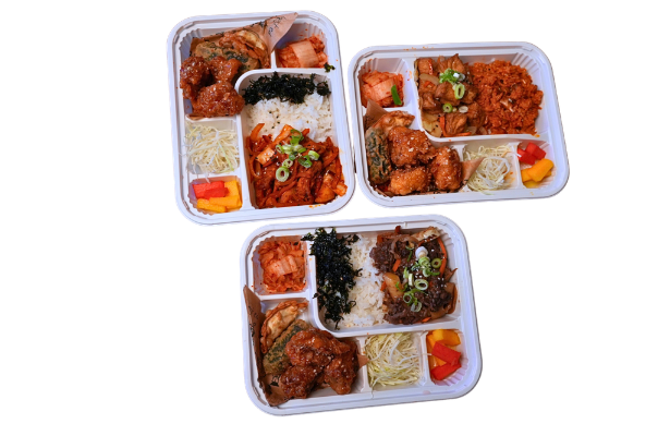 Sarang Bento Box — three Korean-style lunch boxes